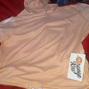 Orange kiss hoodie shirt